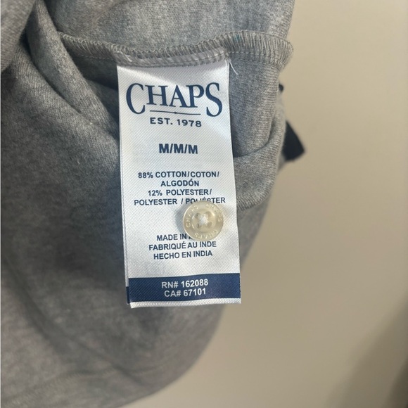 Chaps Gray Polo Shirt Size Medium NWT - Picture 5 of 6